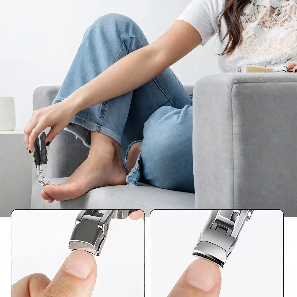 Profesjonalne obcinaczki do paznokci z długą rączką, przecinak do paznokci, szczypce tnące pod kątem, nożyczki do paznokci, nożyczki do paznokci u stóp, narzędzie.