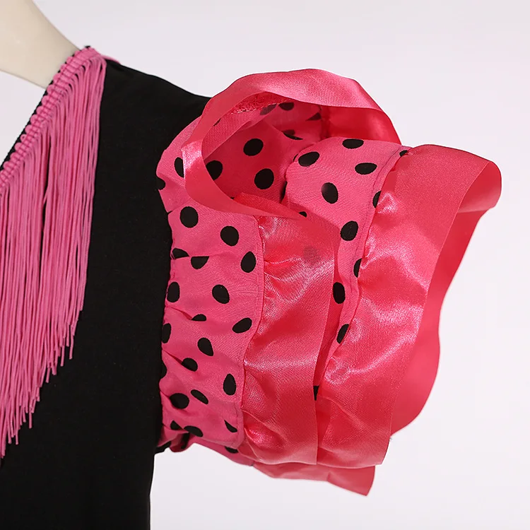 Falda de baile español, falda de baile Flamenco, vestido de actuación de Ballet para niños, falda de actuación en T y escenario para niñas