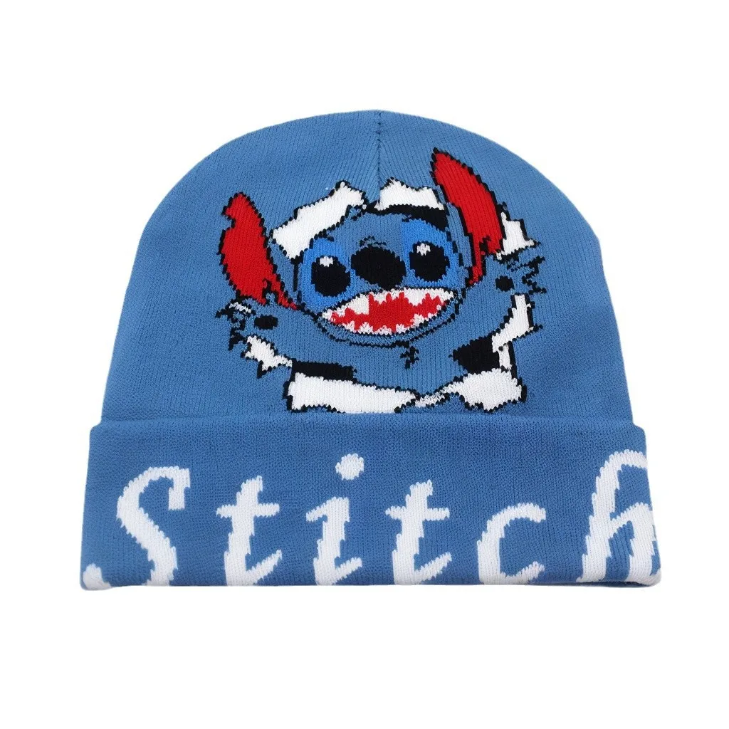 Autumn/Winter New Arrival Crocodile Hunter Jacquard Knit Hat Anime Cartoon Sanrio Fleece Hoodie