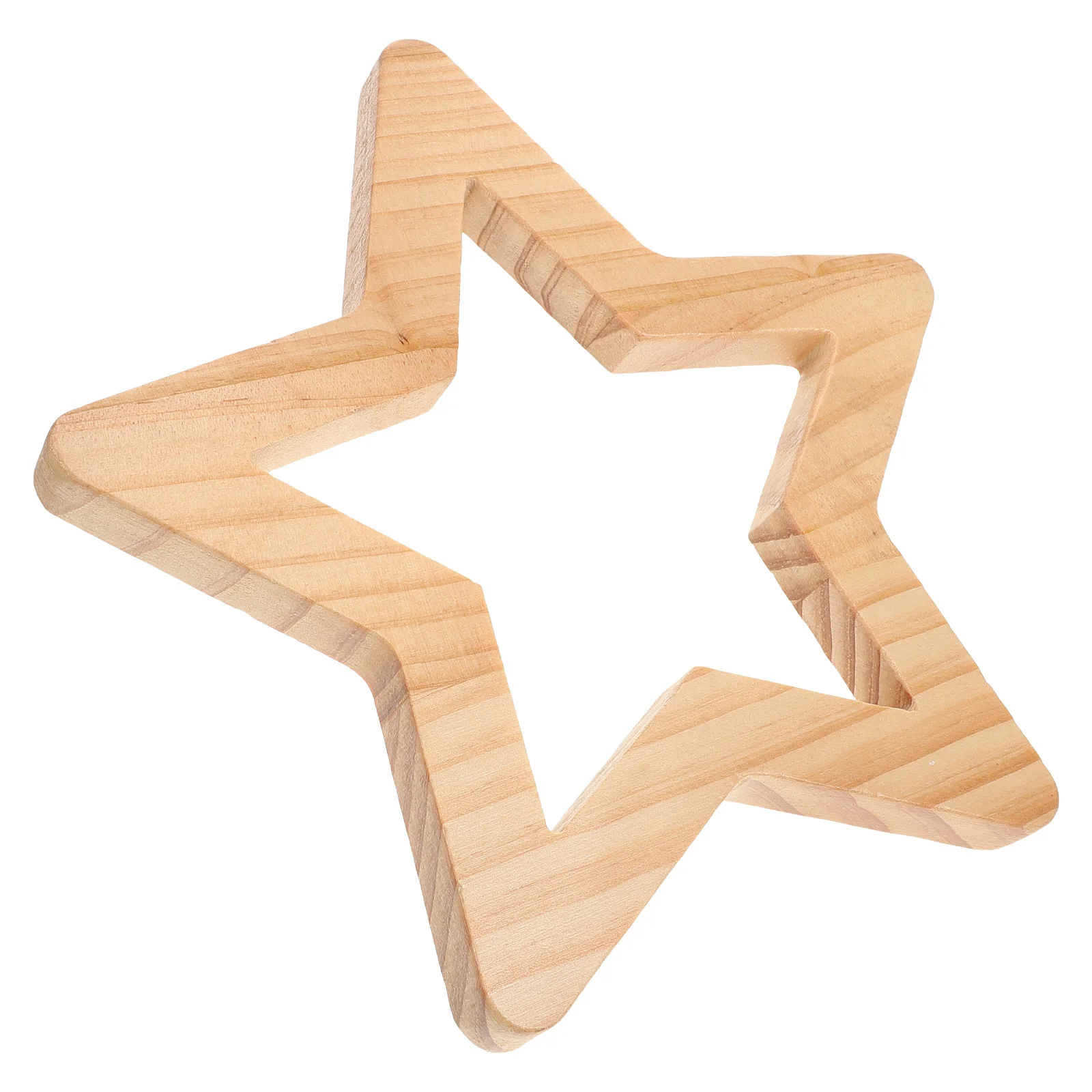 

Wooden Wall Stickers Nordic Style Unfinished Wooden Stars Ornaments for Room Decor Star Crafts Nursery Playroom