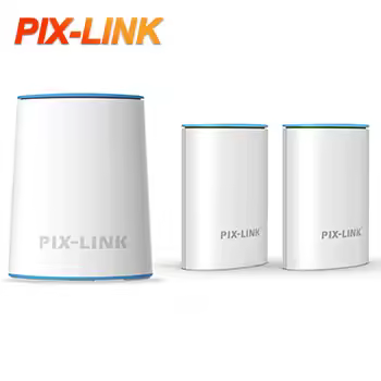 PIX-LINK 1200M 듀얼 밴드 메시 WiFi 라우터, 스마트 무선 인터넷 시스템, 집 전체 커버리지, 간편한 설정, LV-WMS05+06