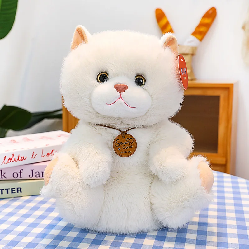 Nuevo adorable peluche de gato tipo mascota, juguete de peluche felino realista, muñeca suave reconfortante: un regalo perfecto para festivales para niños