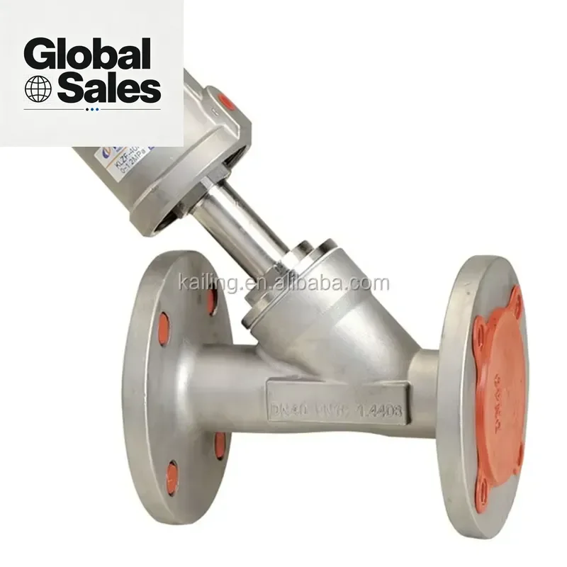 Designed specifically for professionals in the food and beverage sector, this sanitary angle seat valve provides a reliable
