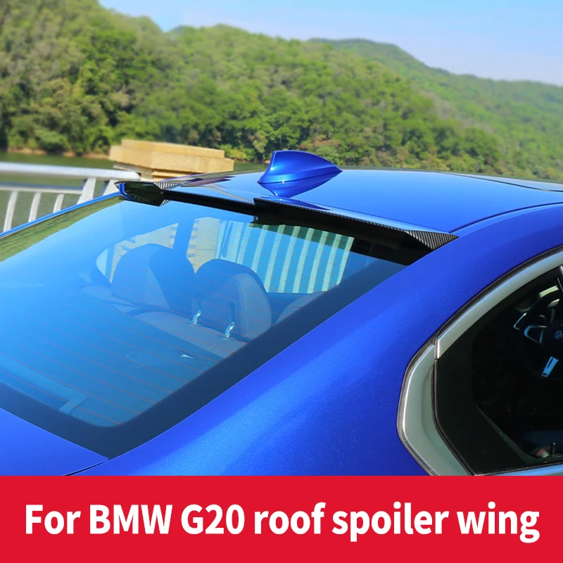 

For BMW G20 320 328 330 2020-2023 year Rear Window Roof Car Spoiler Wing High Quality ABS Black Carbon Tuning Accessories Stylin