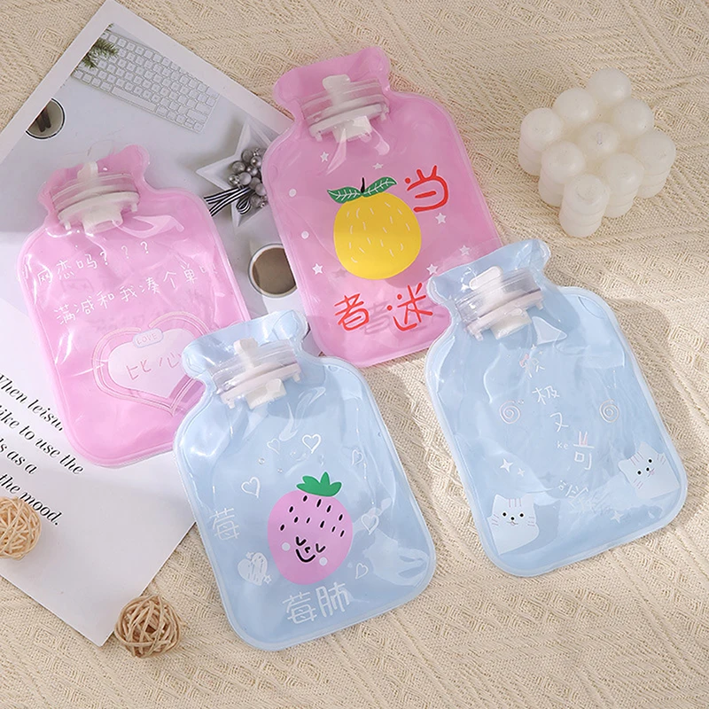 1PC Cute Cartoon Girl Heart Y2k Carry-On Water-Filled Hot Water Bag Keep Warm Kawaii Small Hand Warmer