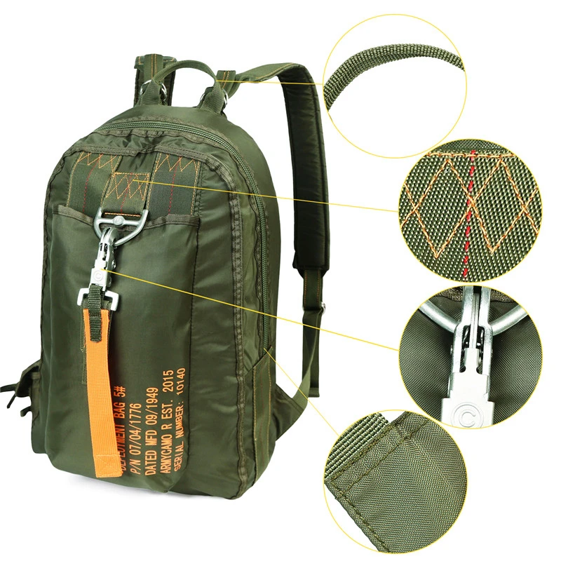 Air Force Parachute Buckles Rucksacks Nylon Tactical Backpack Deployment Bag Outdoor Rucksacks Travel Camping Backpacks