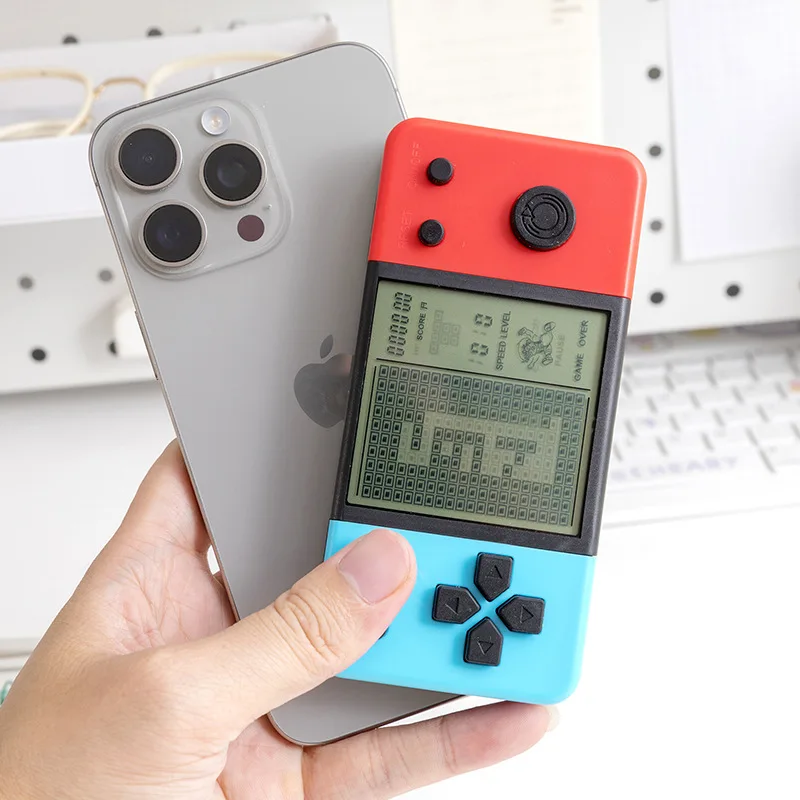 Portable Nostalgic Handheld - Classic Block Game - HD Large-Screen Electronic Player - Great for Commute and Parent-Child Time