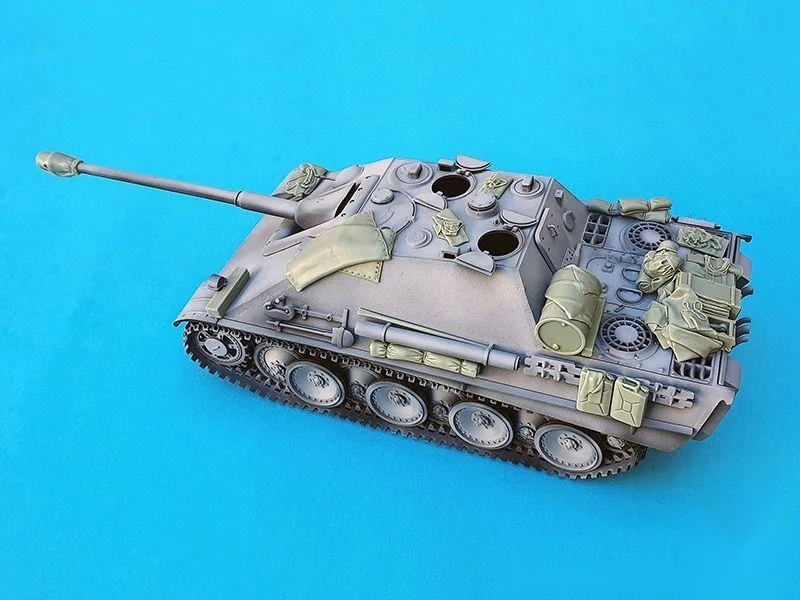 1/35 Ratio Die-cast Resin Tank Made of Jagdpanther Accessories Set Unpainted