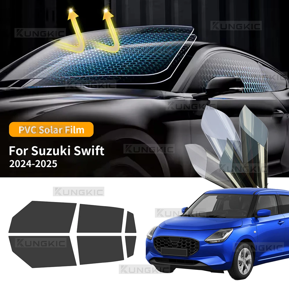

For Suzuki Swift 2024 2025 Pre-Cut Car Window Tint Film Kit Solar Tinted Film Privacy,Heat & UV Protection Easy Install Sticker