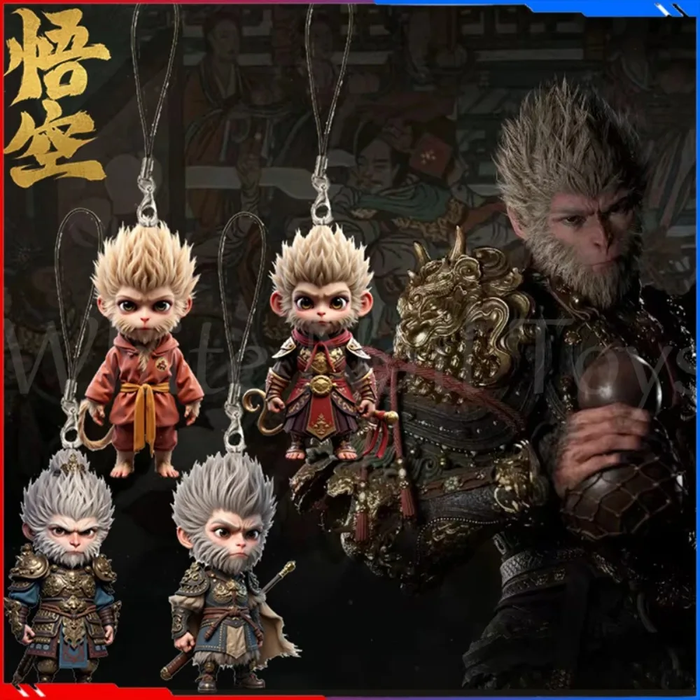 Black Myth: Wukong Action Figure The Destined One Key Chain Wukong Key Ring 2024 New Hot Children Toys Decoration Birthday Gift