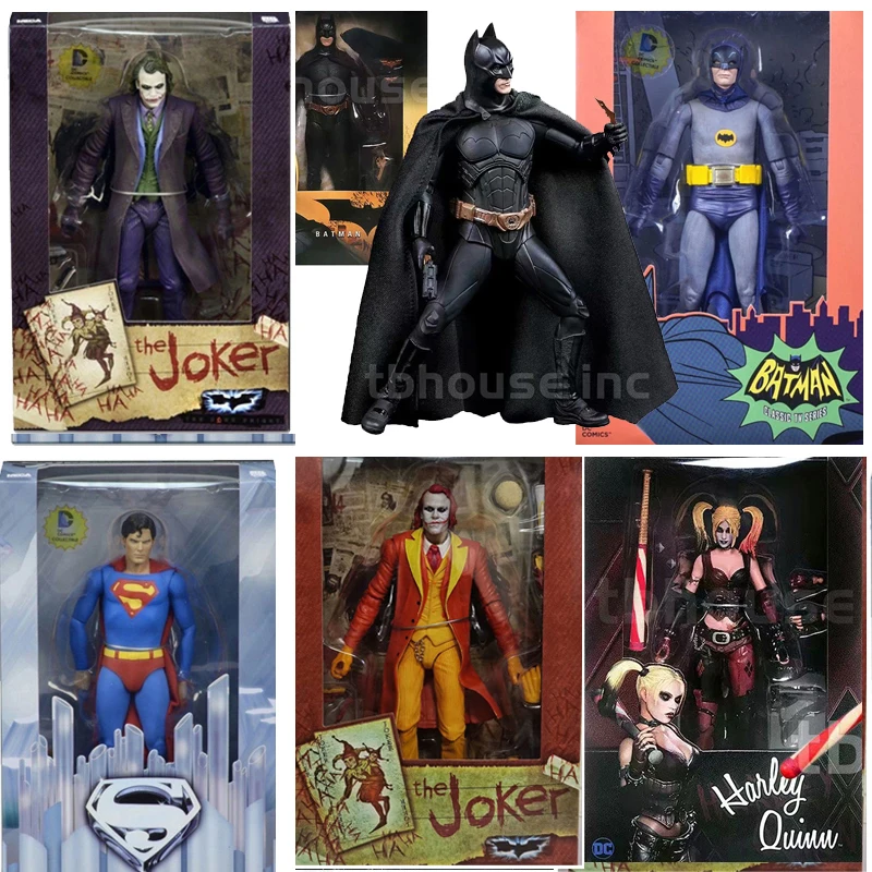 Neca Quinn Joker Bruce Wayne Action Figure Cartoon Alliance of injustice Collectable Model Toys Doll Gift For Friends