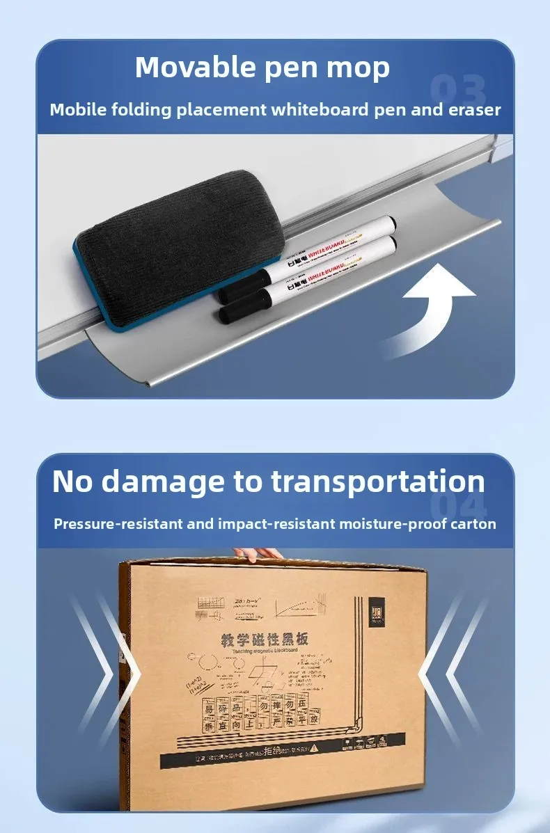 Small Blackboard Wall-mounted Magnetic Office Home Erasable Teaching Erasable Hanging Removable Note Desktop