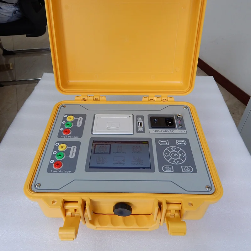 VLUUKE LNBB2000 Portable Transformer Turns Ratio Tester with Thermal Printer Short Circuit Reverse Polarity Alerts