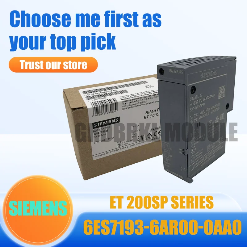 

Новый оригинальный адаптер шины SIEMENS 6ES7193-6AR00-0AA0 6ES7 193-6AR00-0AA0 ET200SP