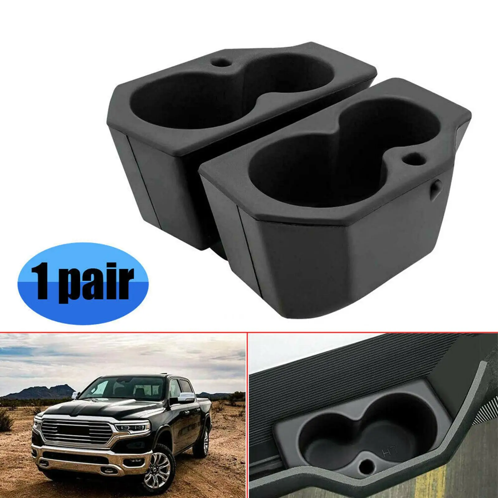 Cupholders, Non-slip Fits for 1500 3500 5500 4500 Car Vehicle Acc