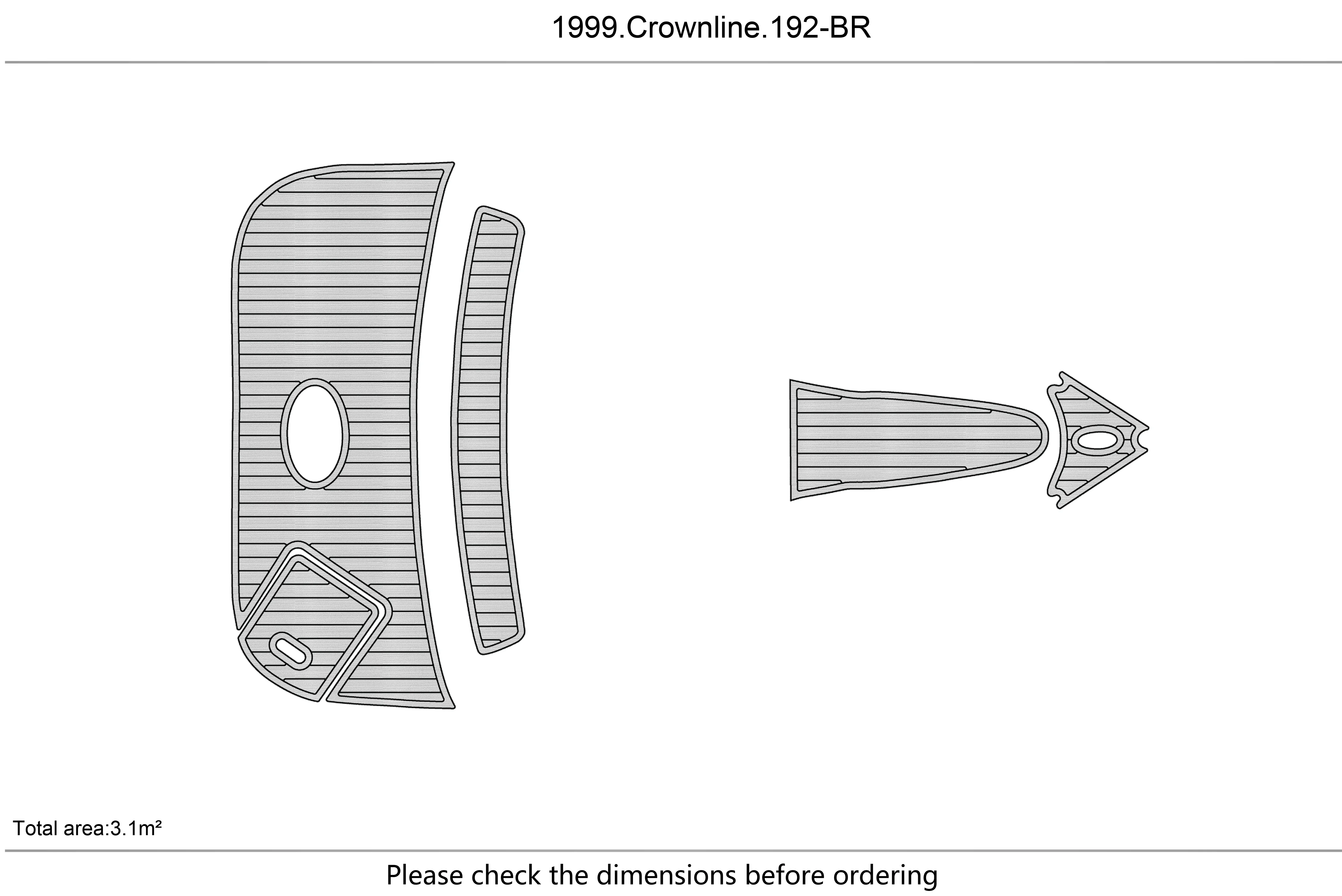 1999 Crownline 192 BR B Cockpit  platform 1/4