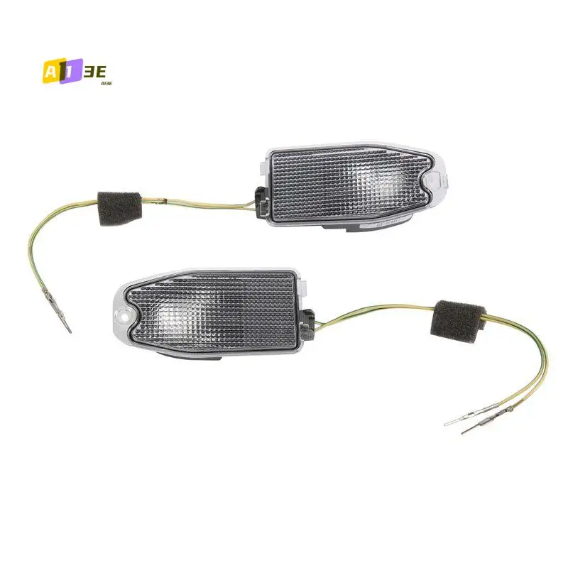 A03E-1Pair Car Outside Mirror Puddle Lights Lamp Parts Accessories For Veracruz Ix55 2007-2015 876143J000 876243J000