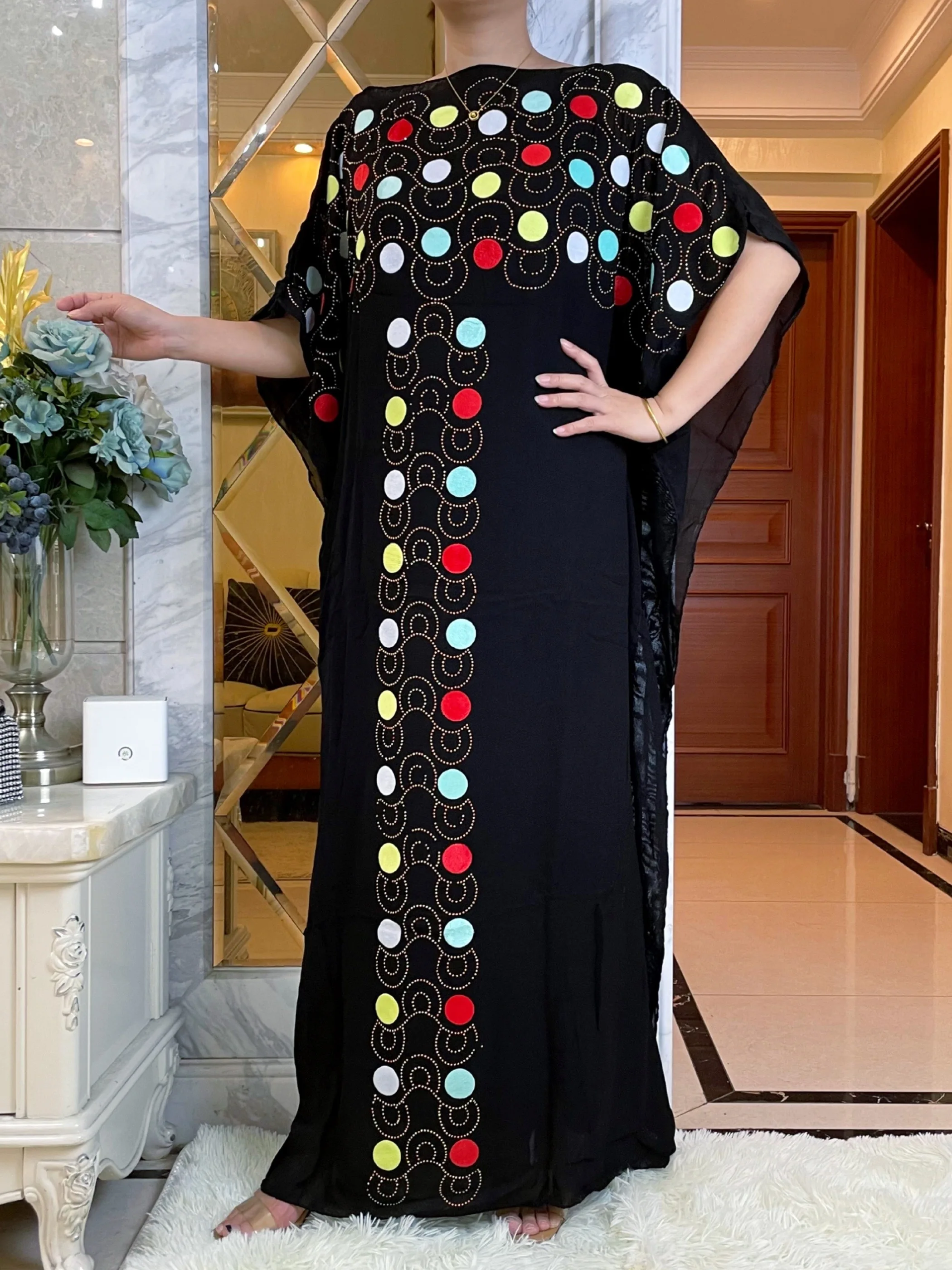 2023 Spring Muslim Abaya Dubai Turkey Flannelette Cloth Hijab Dresses African Caftan  Party Elegant Islamic Embroidery Clothing