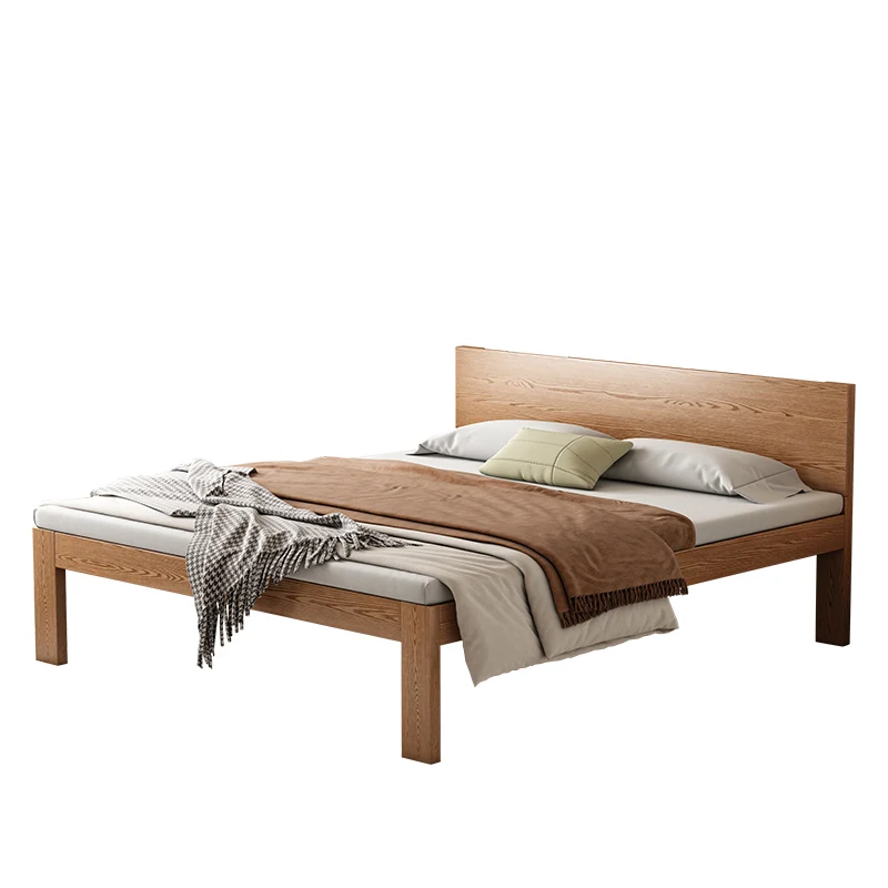 

High ground level solid wood elderly guest secondary bed mortise and tenon structure