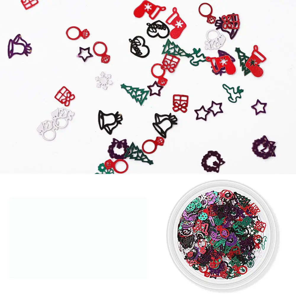 for Women Girls DIY Manicure Accessories 3D Sparkles Sequins Nail Flakes Slices Nail Art Decoration Snowflake Nail Sequins