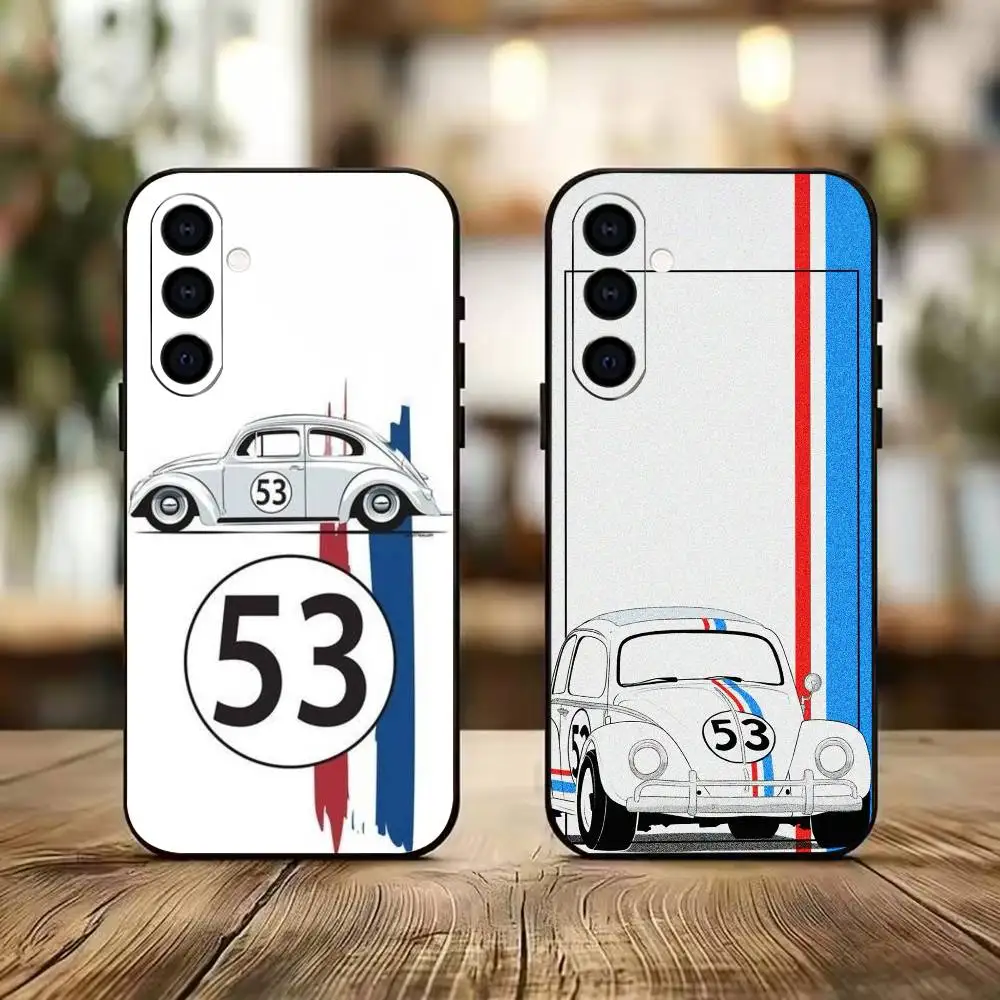 K-Herbie number 53 Beetle classic Phone Case Black Silicone Soft For Samsung A73,A72,A71,A70,A53,A52,A51