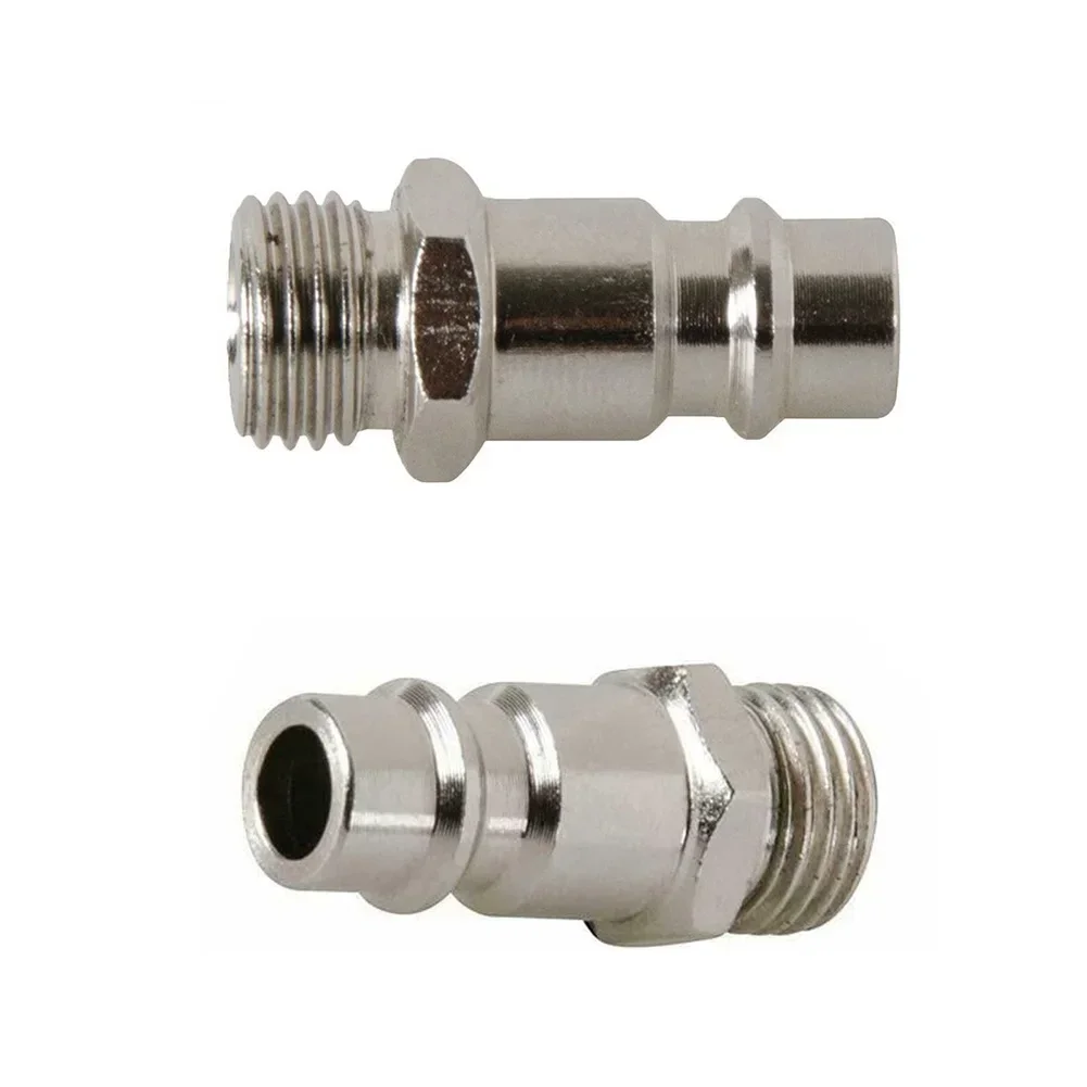 2/5PCS Quick Release Euro Compressed Air Line Coupler Connector Fitting 1/4in Male Work-shop Equipment Power Air Compressors