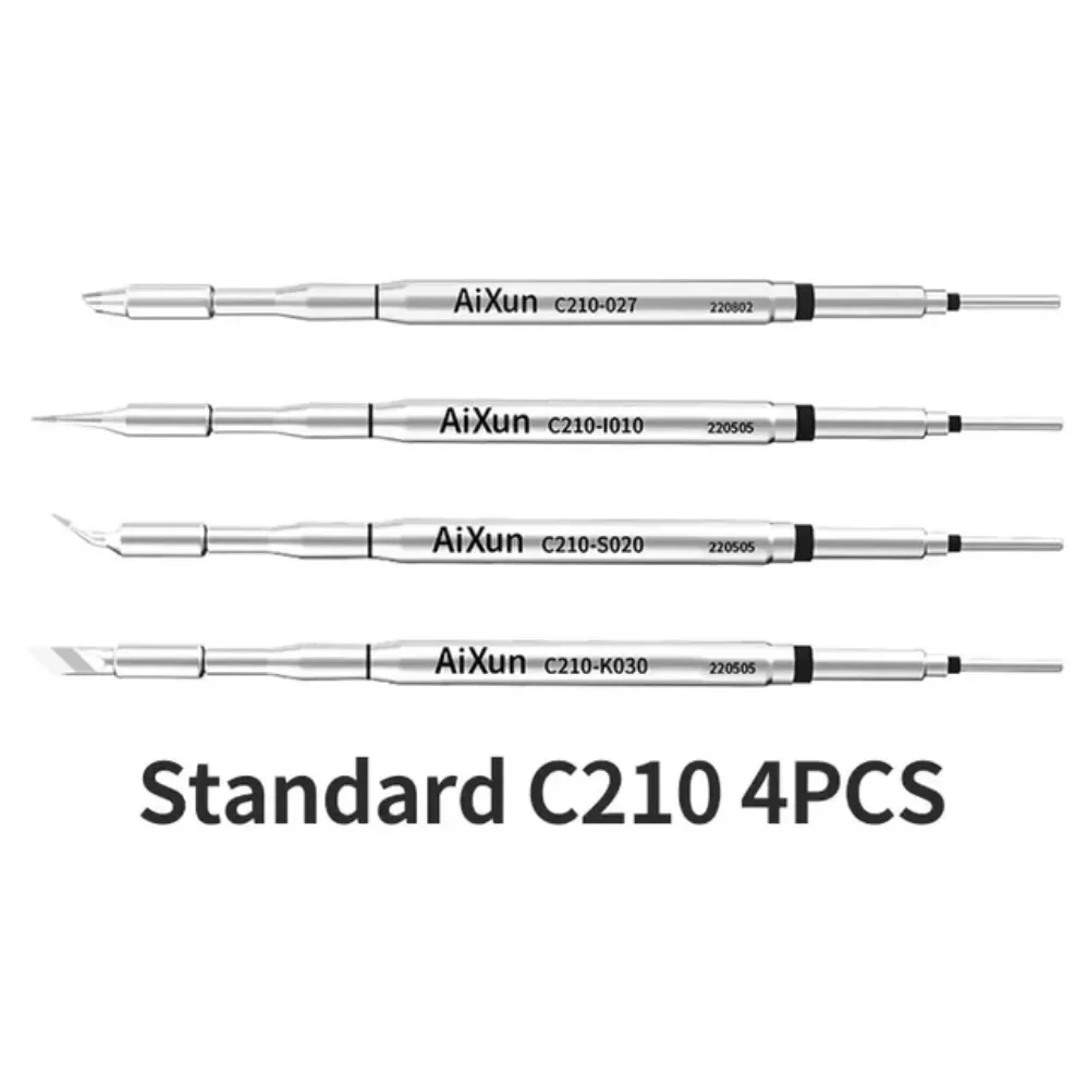 AiXun C210 Soldering Iron Tips Ultra/Stand Version Hight Quality Tin Plating Replace Soldering Station Welding head