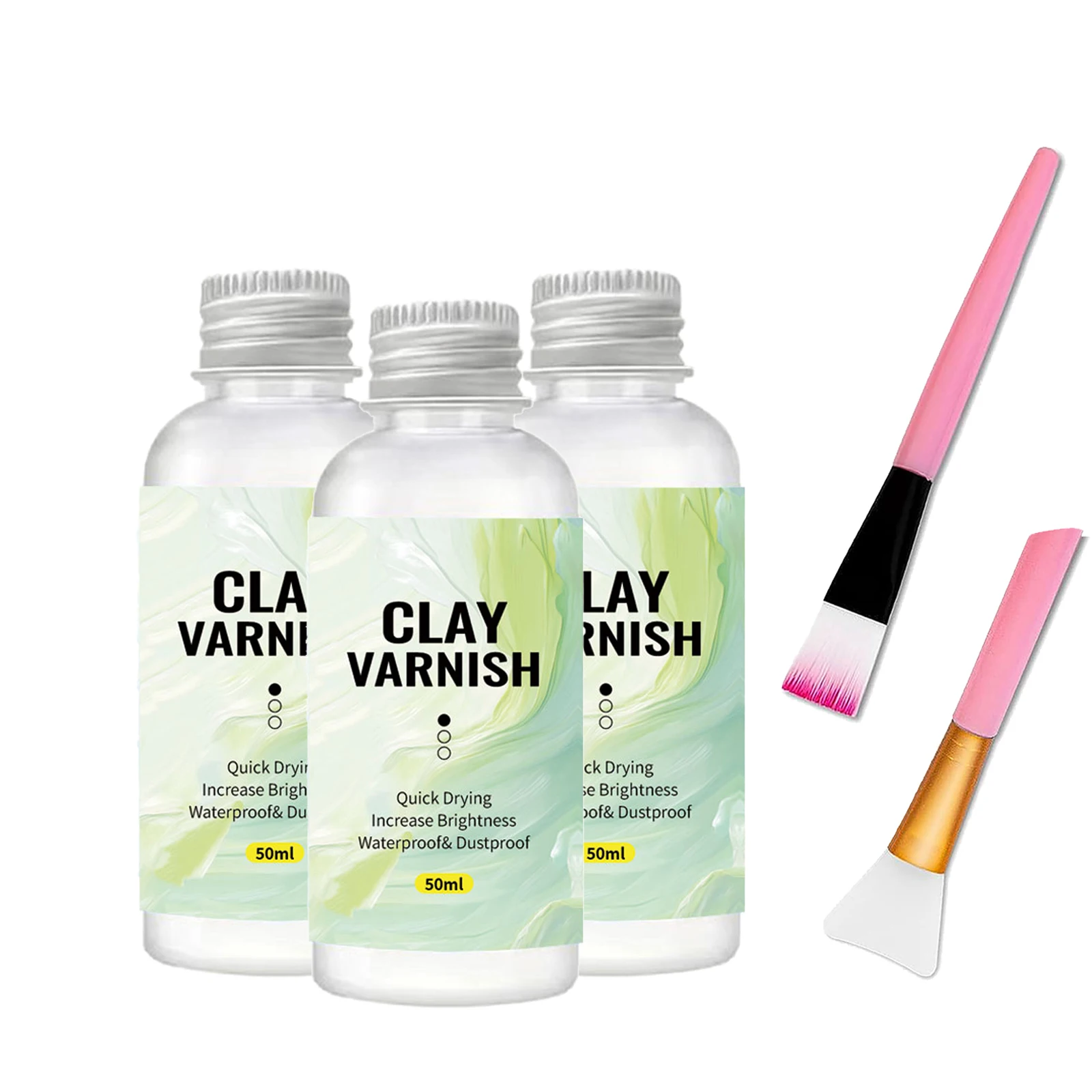 50ml/100ml Glanzlack-Clay-Glasur – Klar, hochglänzend, lichtbeständig und vergilbungsfrei, schützende transparente Beschichtung – Detail 1