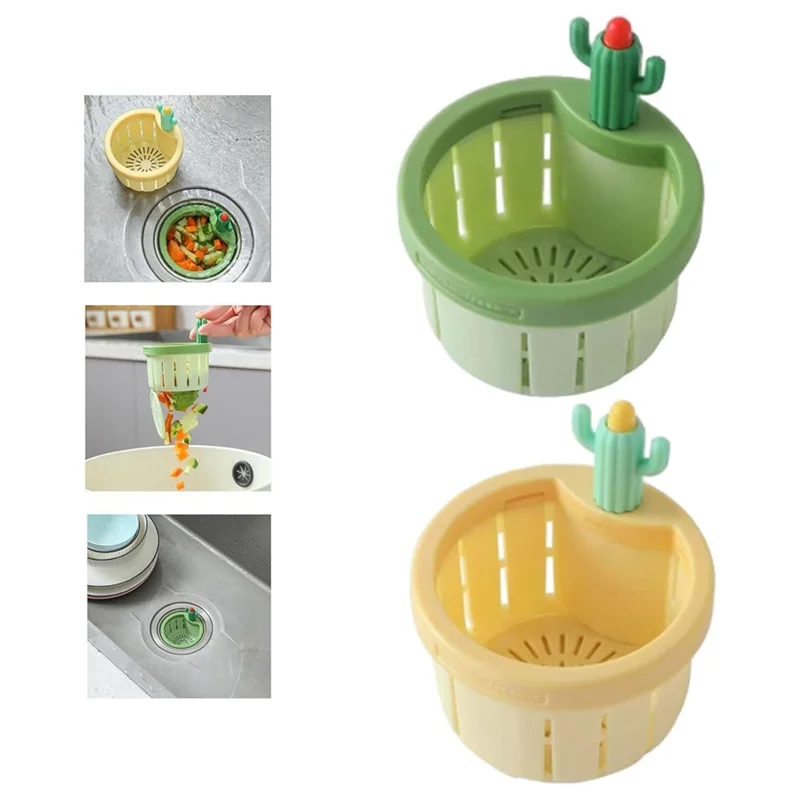 

Сливной фильтр для раковины Trendcactus 2025 года, Push To Dump, фильтр для сливной корзины для раковины, фильтр для сбора мусора для кухни