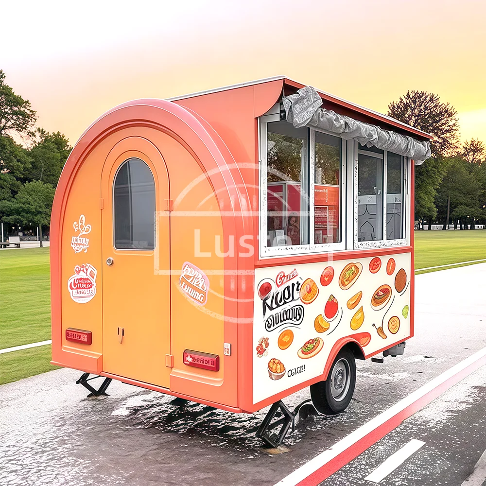 شاحنة طعام مقطورة عربة متنقلة قافلة مصنع الأعمال المتنقلة مخصصة على الطرق الوعرة مقطورات تخييم المطبخ في الهواء الطلق #3