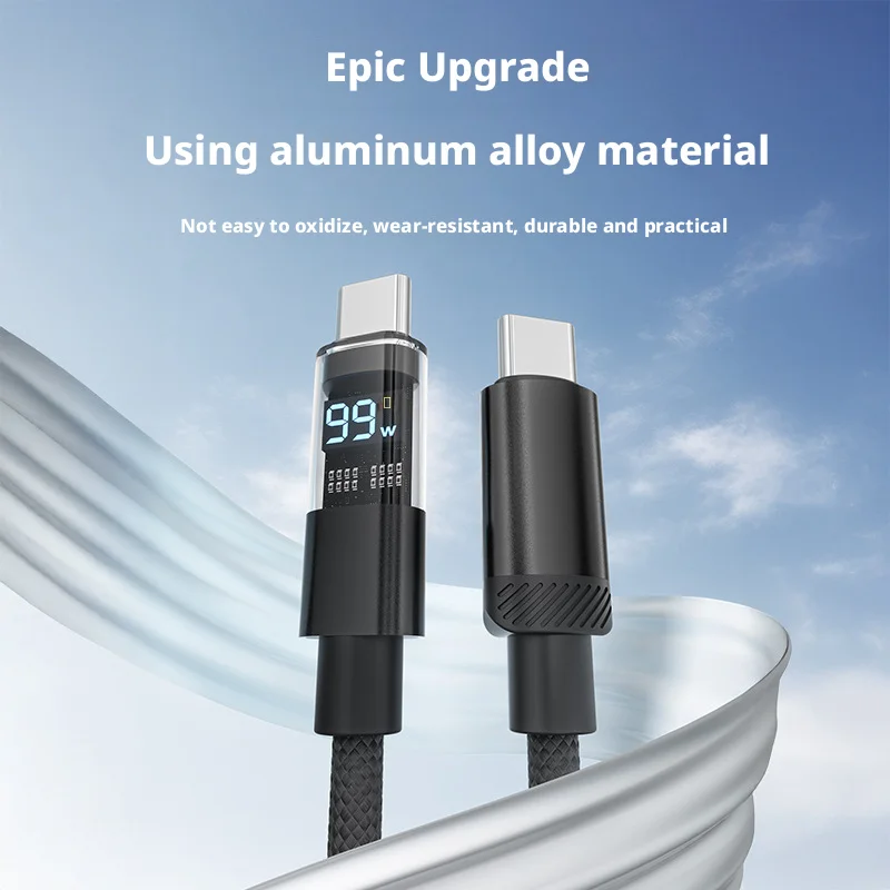 كابلات بيانات ANSEIP USB C إلى USB C 100 وات سريعة الشحن كابل بيانات مناسب لهاتف iPhone 1716 15 كابل شحن مزدوج من النوع C