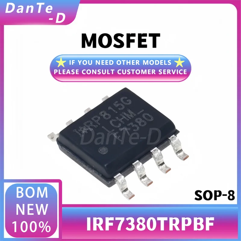 IRF7380TRPBF SOP-8 Dual N-Channel 80V 3.6A MOSFET หลอดของแท้