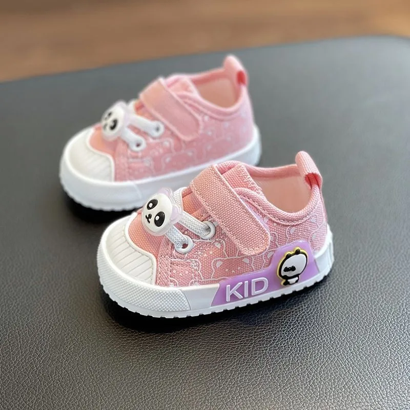 

Детская прогулочная обувь, парусиновая нескользящая детская обувь на мягкой подошве для детей 6–12 месяцев, унисекс, с надежной посадкой