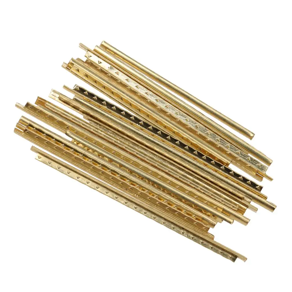 20pcs/Pack Acoustic Guitars Brass Fret Wire Fretwires Precut Guitar Parts