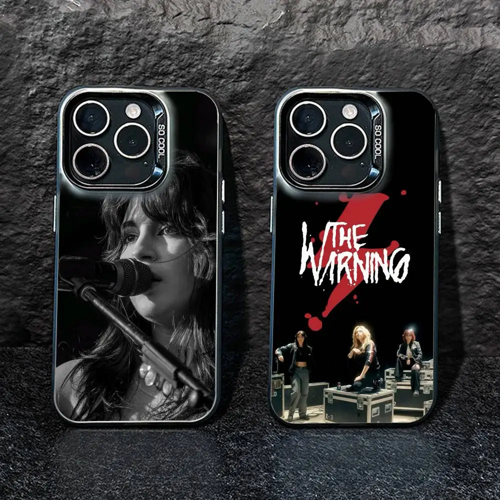 

H-The Band W-Warning Phone Case For IPhone 16 17 15 14 12 13 Pro Max Black Color Shockproof Cover