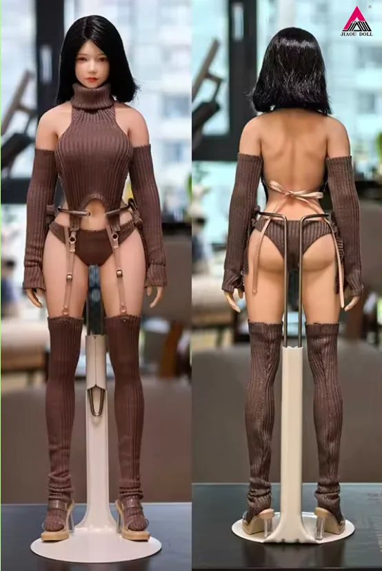 CUKE SPEELGOED 1/6 Schaal Vrouwelijke Backless Trui Japanse Stijl COS Kleding Model Fit 12 ''Soldaat Action Figure Body poppen