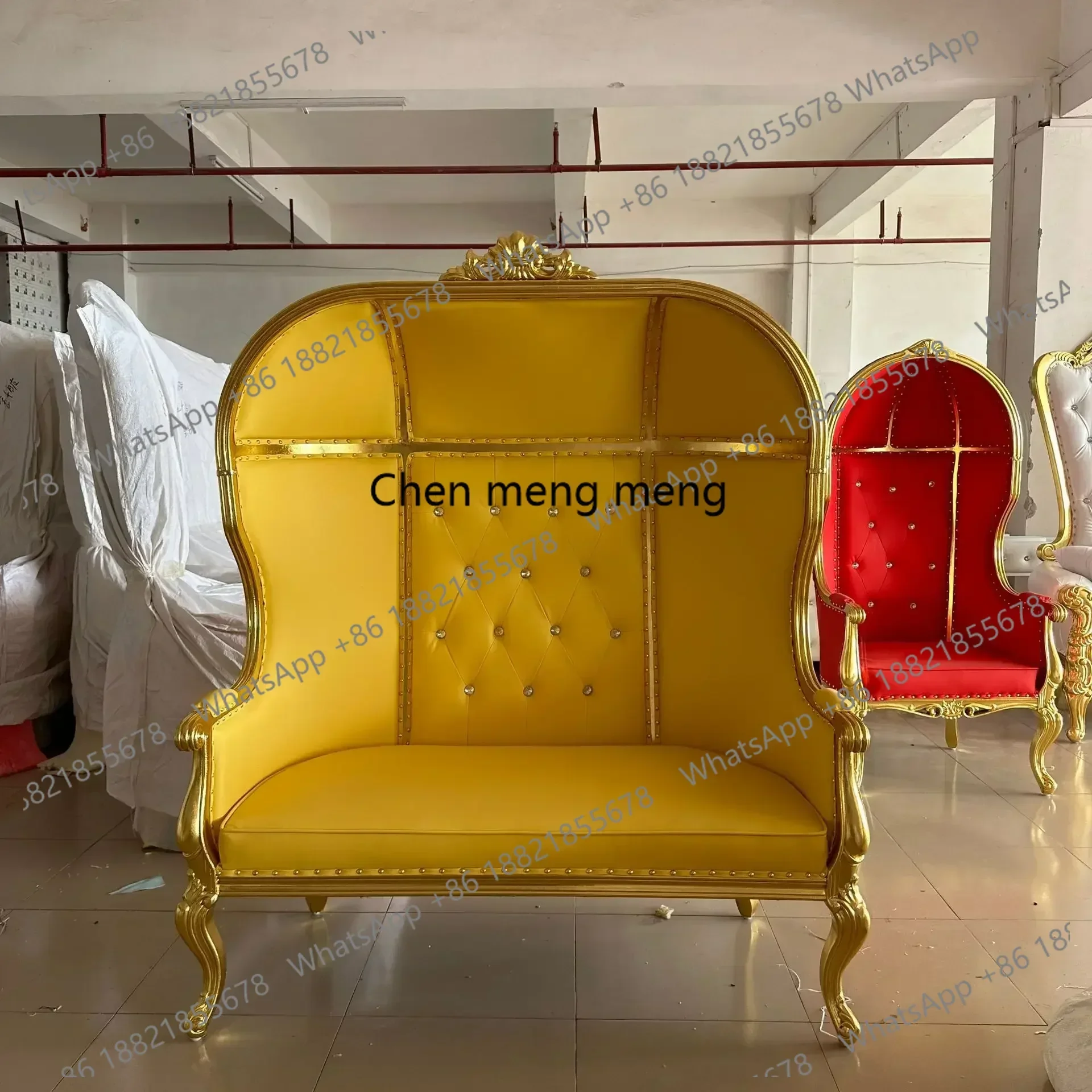 

ZZEuropean Princess Chair Wedding Sofa Hotel Lobby Decorative Chair Cafe Club High Back Image