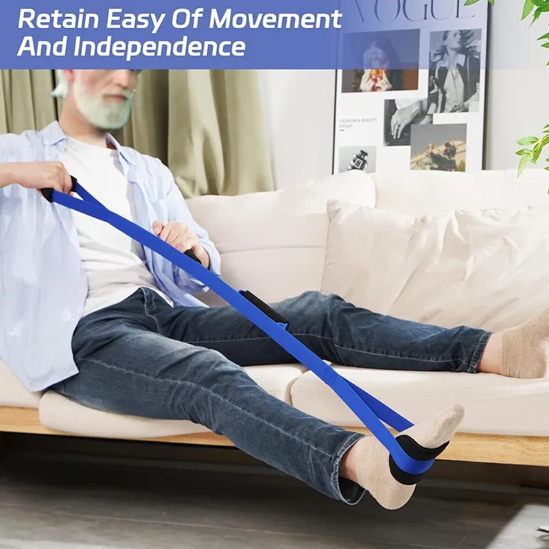 Cinturón de levantamiento de piernas para el cuidado de la salud, accesorios para personas mayores y discapacitados, banda de estiramiento de nailon, banda de estiramiento flexible, rehabilitación y Fitness