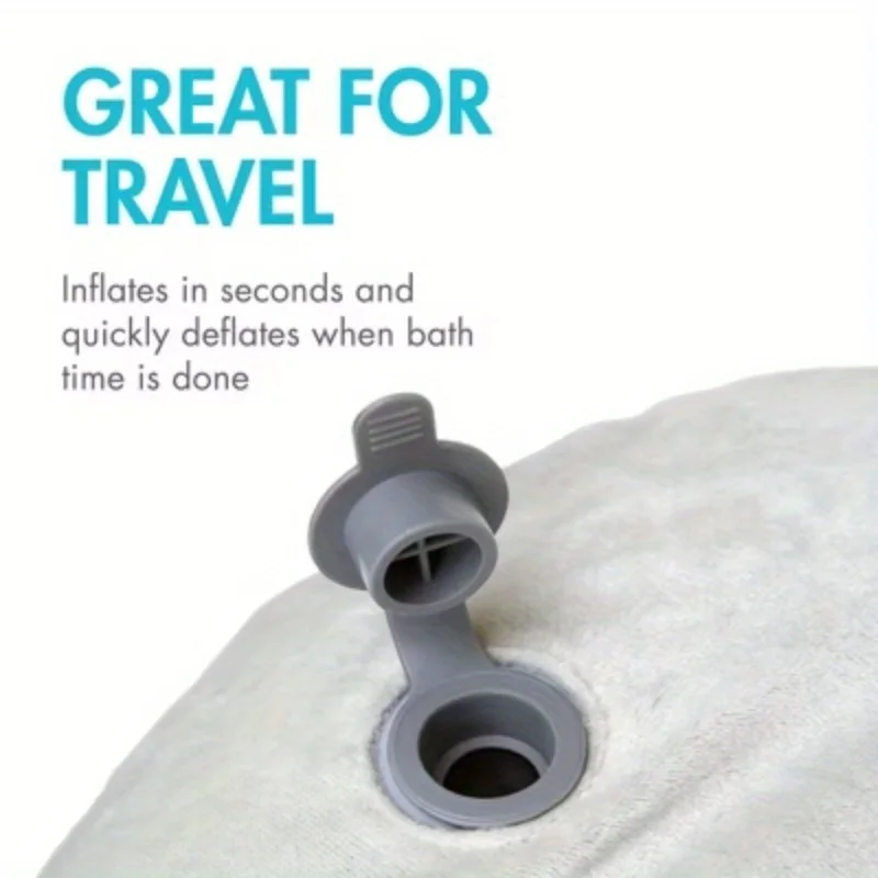 حوض استحمام للأطفال قابل للنفخ، دع طفلك استمتع بالراحة تشبه السحابة أثناء الاستحمام
