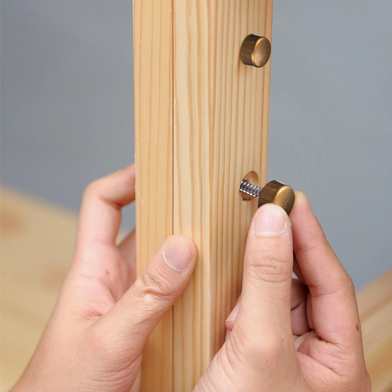 16 مجموعة من مسامير التنصت الذاتية مع أغطية زخرفية مشابك مرآة عتيقة برونزية لأجهزة الأثاث الزجاجي المثبت على الحائط