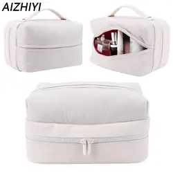 Makeup Bag Double Layer Cosmetic Bag Pouch Beauty Case Women Travel Essentials Make Up Organizer Portable Toiletry Makeup Bag