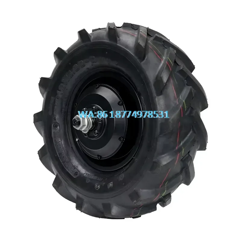 Wmwmnu 13 Inch 48V 350W 200N.m 100RPM Brushless Geared Wheel Hub Motor for Hand Carts