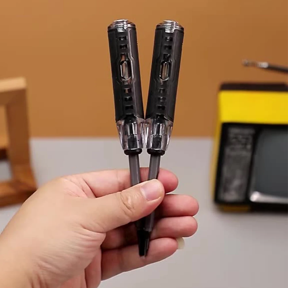 165mm Electrician Test Pen Made of PP for Live Neutral Identification Circuit Detection and Dual Function Screwdriver Use