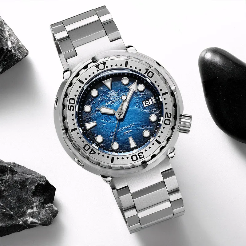 

ADDIESDIVE NH35 Movement Automatic Watch Sapphire Crystal Mechanical Watches 300m Diving BGW9 Super Luminous Watches NEW AD2509