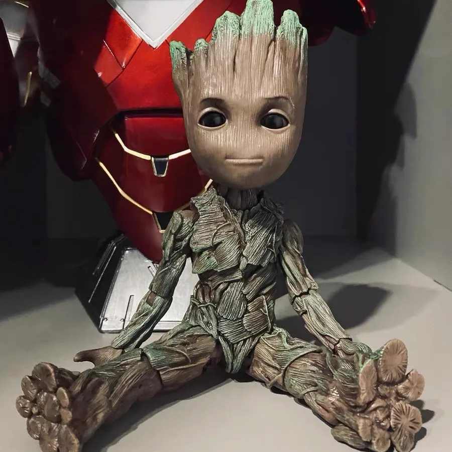 Guardians of the Galaxy Groot Little Tree Man Animated movie Character Modeling Character Moving joint model Cute child Christma