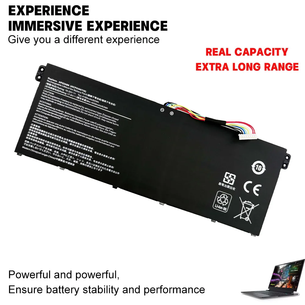 AP22A8N Laptop Battery For Acer Swift Go SFG16-71 SFG14-41 SFA14-71 TMP414-53 TMP214-55 TMP216-51 TMP416 15.52V 65Wh 4189mAh