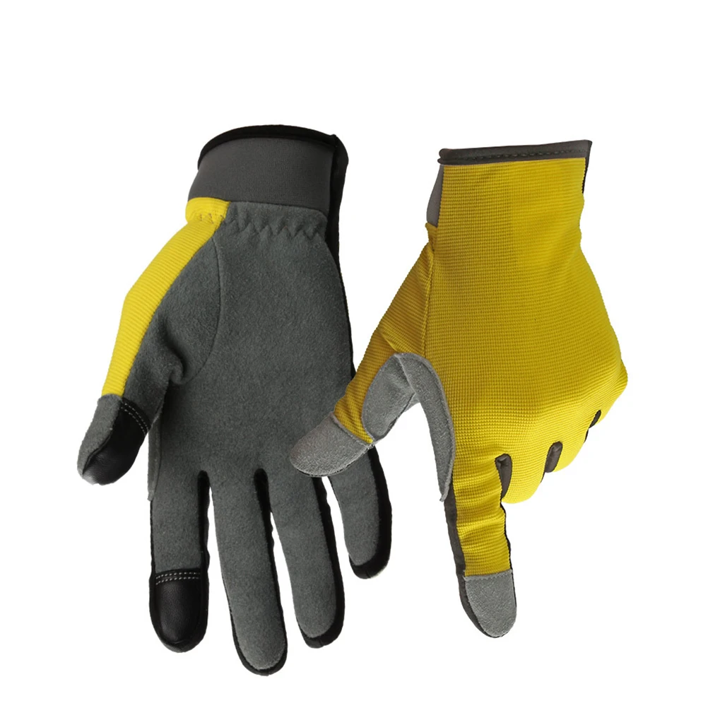 

Cycling Gloves Utility Touch Screen Fingertips Mechanics Gardening Flexible Soft Breathable Reinforced Durable