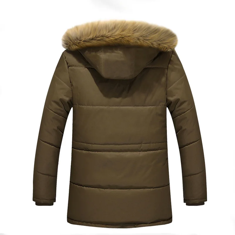 Men's Cotton-Padded Jacket Mid-Length Coat Loose Large-Sized Autumn Winter Warm Export Quality Fashionable Men's Outerwear