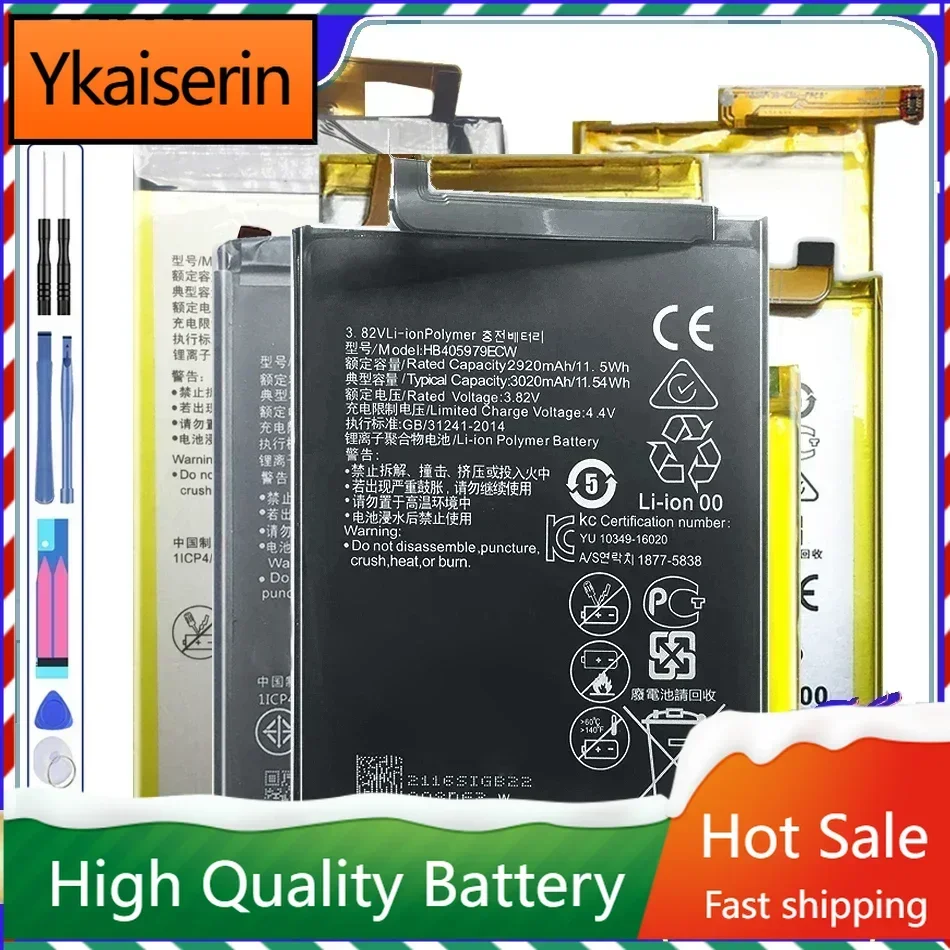 Battery For Huawei P8 P9 P10 P20 P30 P40 Lite Plus Pro/Enjoy 5 5S 6S 7 7S 8 8E/Y5 Y6 II Y7 Y9 Pro Prime 2017 2018 2019