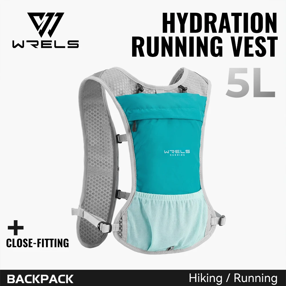 

WRELS Lightweight Hydration Vest Breathable Outdoor Sport Camping Climbing Marathon Running Vest Portable Travel Water Backpack